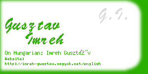 gusztav imreh business card